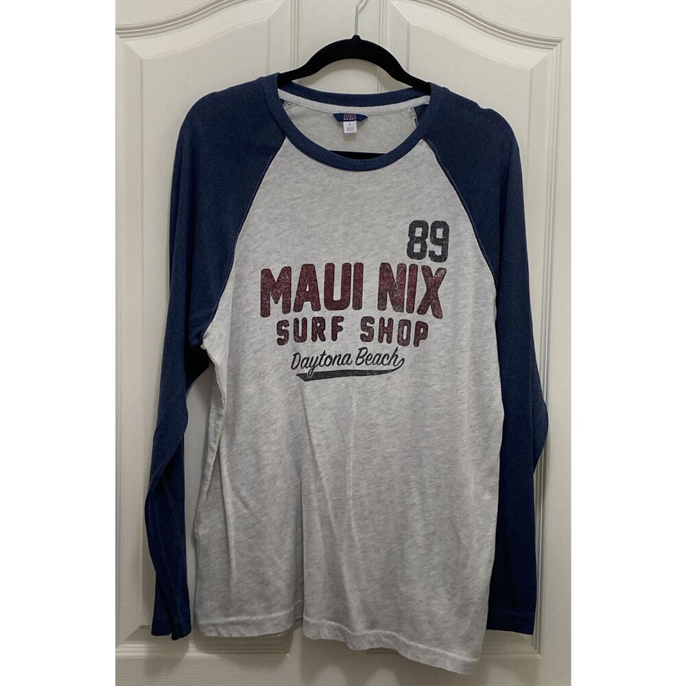 89 Maui Nix Surf Shop Daytona Beach, Florida Long Sleeve Shirt Size Large